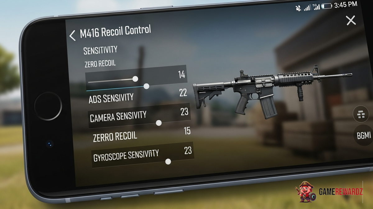 BGMI Zero Recoil M416 Settings